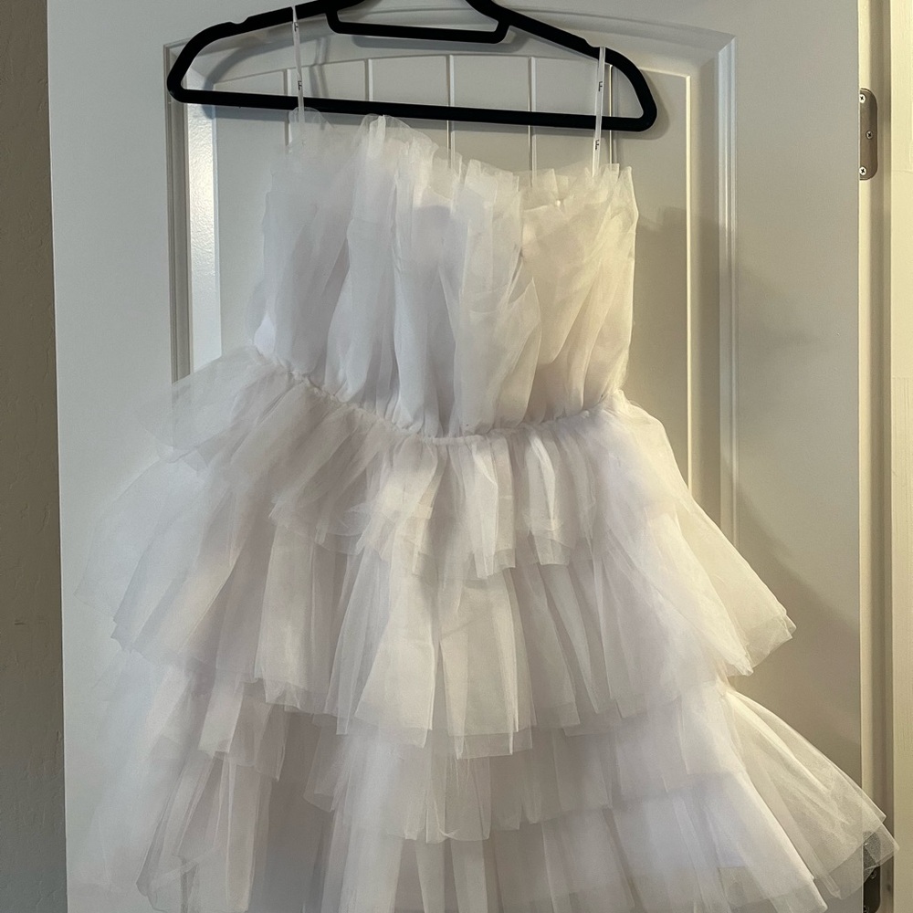 Lulu's Cream Tulle Dress